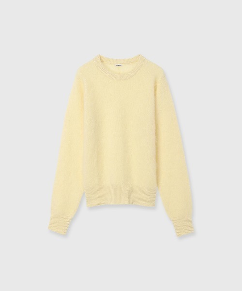 CREDONA(クレドナ)の「MINK FINISH CREW-NECK KNIT TOP/ミンクフィニッシュクルーネックニット(ニット/セーター・レディース・ブラウン/ピンク/グレー/イエロー・FREE)」の22枚目の写真
