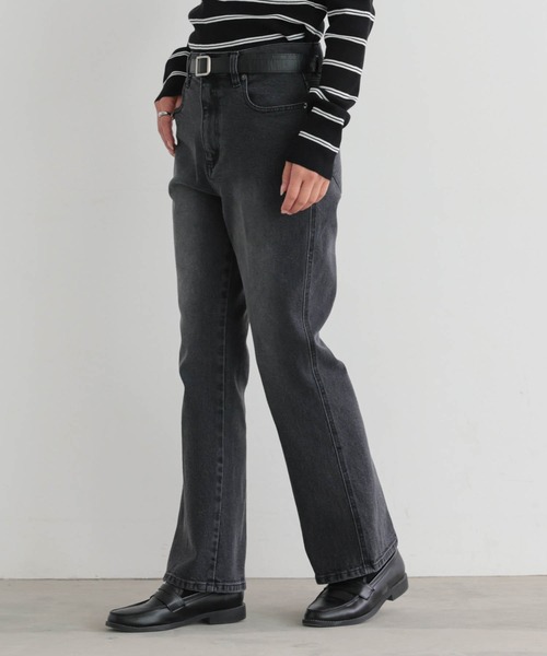 for/c（フォーシー）の「[低身長/高身長向けサイズ有]ストレッチセミフレアデニムパンツ【サスティナブル】（その他パンツ・レディース・インディゴブルー/グレー/ブルー・L/M/TM/PM/LL）」の20枚目の写真