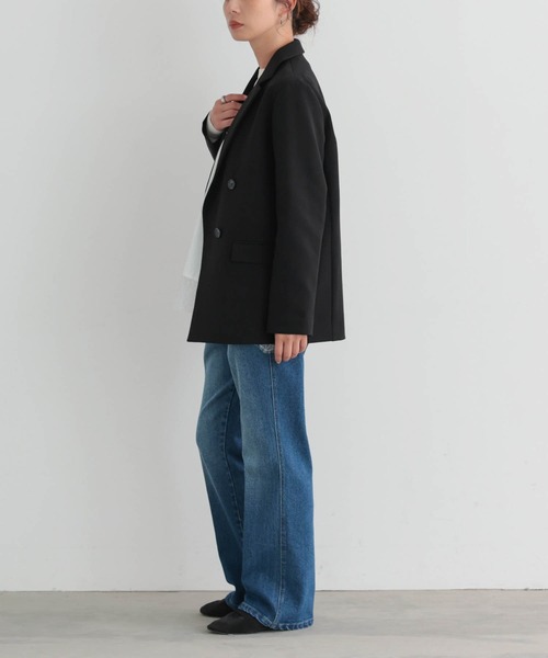 for/c（フォーシー）の「[低身長/高身長向けサイズ有]ストレッチセミフレアデニムパンツ【サスティナブル】（その他パンツ・レディース・インディゴブルー/グレー/ブルー・L/M/TM/PM/LL）」の13枚目の写真