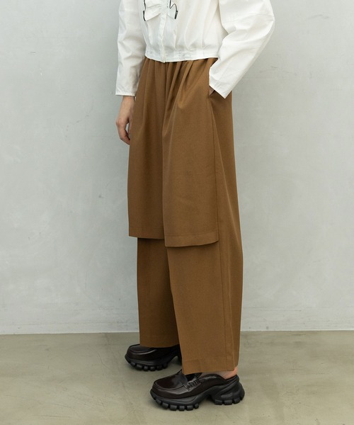 MARECHAL TERRE(マルシャルテル)の「レイヤードパンツ(その他パンツ・レディース・ブラック/グレー/ブラウン/チャコールグレー・MEDIUM)」の5枚目の写真