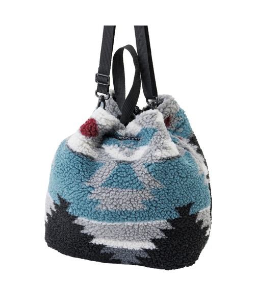 PENDLETON(ペンドルトン)の「PENDLETON/ペンドルトン ボアドローバッグ(ショルダーバッグ・レディース・ブラック/ブラウン・FREE)」の3枚目の写真