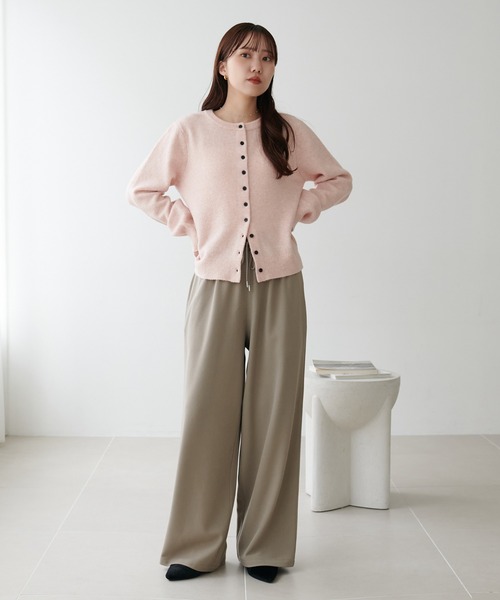 DISCOAT（ディスコート）の「あったかトロミイージーパンツ（その他パンツ・レディース・チャコールグレー/ブラック/ダークブラウン/ピンク/アイボリー/グレイッシュベージュ・SMALL/MEDIUM/LARGE/TM/PS/PM）」の8枚目の写真