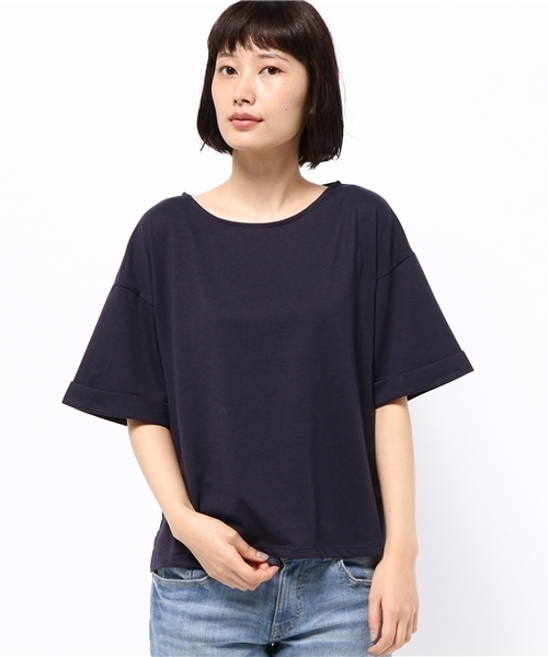 earth music&ecology(アースミュージックアンドエコロジー)の「フレアスリーブカットプルオーバー(Tシャツ/カットソー・レディース・オレンジ/ネイビー/オフホワイト/LT.Gray/ブルー・FREE)」の15枚目の写真