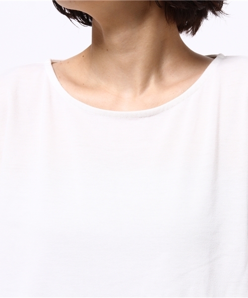 earth music&ecology(アースミュージックアンドエコロジー)の「フレアスリーブカットプルオーバー(Tシャツ/カットソー・レディース・オレンジ/ネイビー/オフホワイト/LT.Gray/ブルー・FREE)」の6枚目の写真