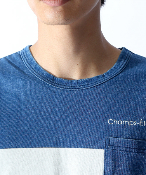 MYSELF ABAHOUSE（マイセルフアバハウス）の「インディゴボーダーポケＴシャツ | マイセルフ（Tシャツ/カットソー・メンズ・インディゴブルー・MEDIUM/LARGE）」の11枚目の写真