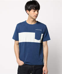 MYSELF ABAHOUSE | インディゴボーダーポケＴ(Tシャツ/カットソー)