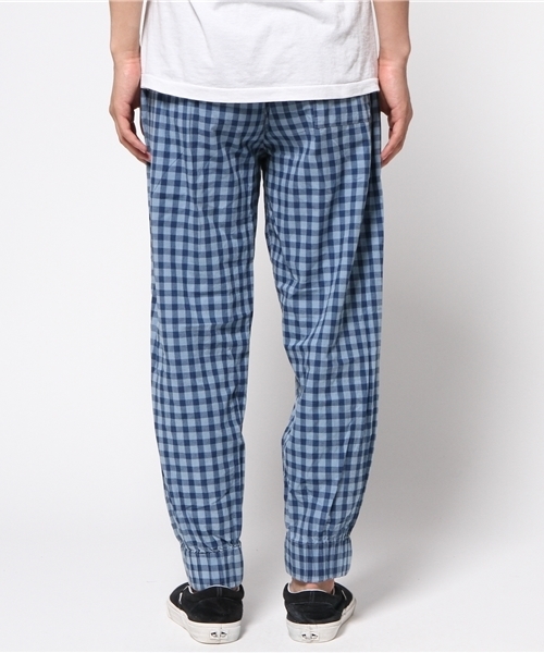 Denime（ドゥニーム）の「インディゴチェックジョガーパンツ（その他パンツ・メンズ・ライトインディゴブルー/インディゴブルー・MEDIUM/LARGE）」の4枚目の写真