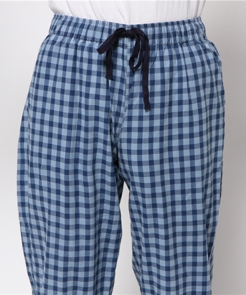 Denime（ドゥニーム）の「インディゴチェックジョガーパンツ（その他パンツ・メンズ・ライトインディゴブルー/インディゴブルー・MEDIUM/LARGE）」の6枚目の写真