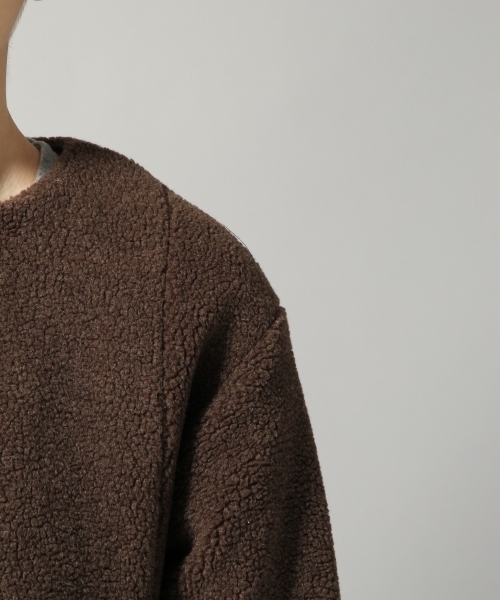 HARE（ハレ）の「スライバーノーカラーブルゾン(HARE)（ブルゾン・メンズ・ブラウン/グレー・SMALL/MEDIUM）」の12枚目の写真