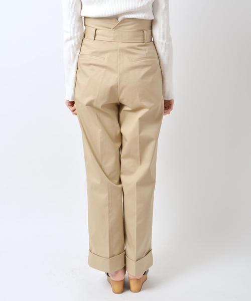 Khaju(カージュ)の「Khaju:チノワイドパンツ◇(チノパンツ・レディース・ベージュ/ネイビー・36/38)」の7枚目の写真