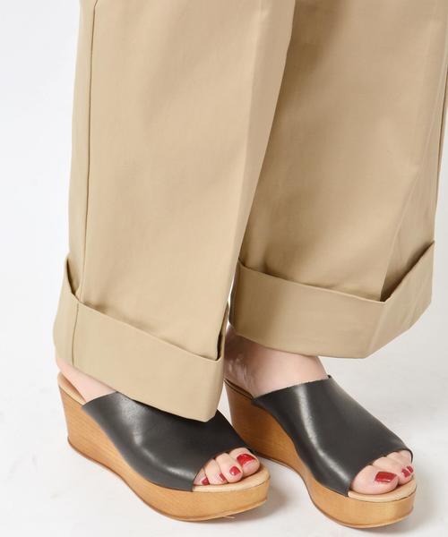 Khaju(カージュ)の「Khaju:チノワイドパンツ◇(チノパンツ・レディース・ベージュ/ネイビー・36/38)」の11枚目の写真