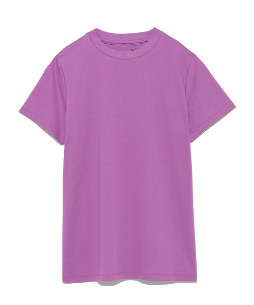 Mila Owen(ミラオーウェン)の「ハイラインクルーネックTシャツ(Tシャツ/カットソー・レディース・ホワイト/パープル/グレー・FREE)」の3枚目の写真