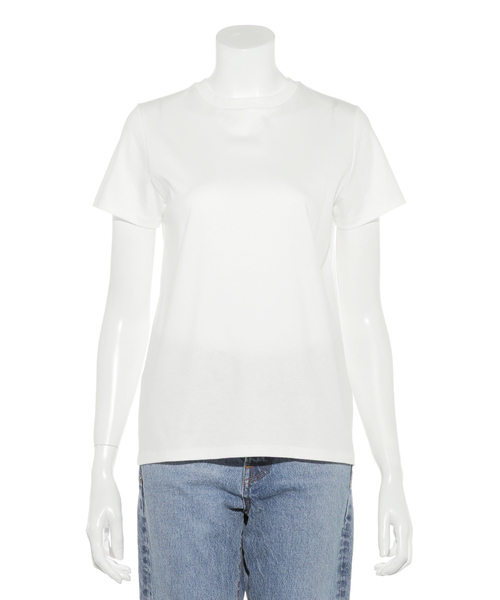 Mila Owen(ミラオーウェン)の「ハイラインクルーネックTシャツ(Tシャツ/カットソー・レディース・ホワイト/パープル/グレー・FREE)」の7枚目の写真