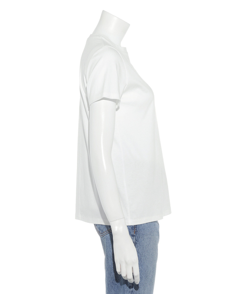 Mila Owen(ミラオーウェン)の「ハイラインクルーネックTシャツ(Tシャツ/カットソー・レディース・ホワイト/パープル/グレー・FREE)」の9枚目の写真