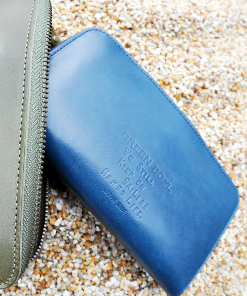 GREEN BOWL（グリーンボウル）の「GREEN BOWL Leather Wallet/グリーンボウルレザーウォレット（財布・メンズ・ネイビー/カーキ/ブラウン系その他/キャメル・FREE）」の3枚目の写真