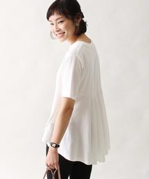 coen | 【新色追加】USAコットンドレープヘムロングＴシャツ(Tシャツ/カットソー)