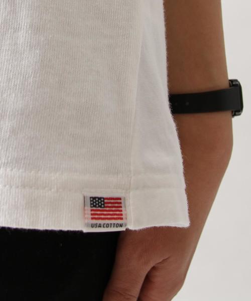 coen（コーエン）の「USAコットンドレープヘムロングＴシャツ（Tシャツ/カットソー・レディース・ホワイト/ネイビー/グレー/ライトピンク・FREE）」の7枚目の写真