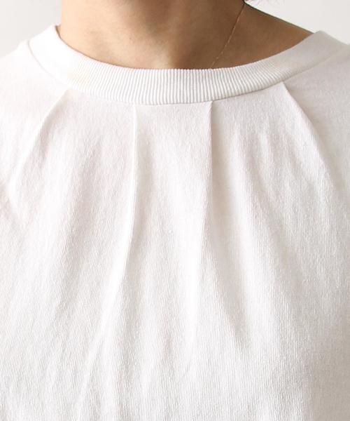 coen（コーエン）の「USAコットンドレープヘムロングＴシャツ（Tシャツ/カットソー・レディース・ホワイト/ネイビー/グレー/ライトピンク・FREE）」の8枚目の写真