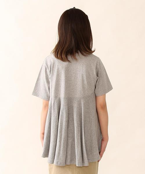 coen（コーエン）の「USAコットンドレープヘムロングＴシャツ（Tシャツ/カットソー・レディース・ホワイト/ネイビー/グレー/ライトピンク・FREE）」の22枚目の写真