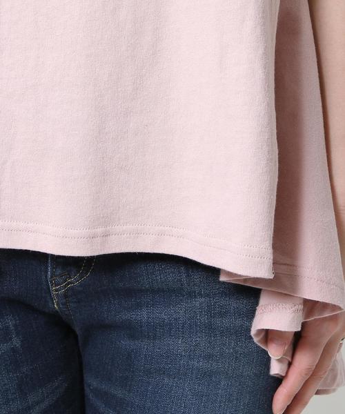 coen（コーエン）の「USAコットンドレープヘムロングＴシャツ（Tシャツ/カットソー・レディース・ホワイト/ネイビー/グレー/ライトピンク・FREE）」の16枚目の写真