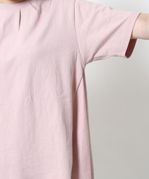 coen（コーエン）の「USAコットンドレープヘムロングＴシャツ（Tシャツ/カットソー・レディース・ホワイト/ネイビー/グレー/ライトピンク・FREE）」の9枚目の写真