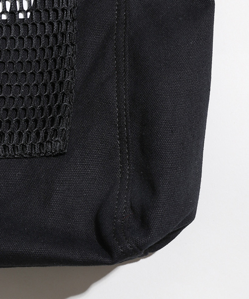 WEGO（ウィゴー）の「WEGO/メッシュポケット2WAYトートバッグ（トートバッグ・メンズ・ブラック/ライトインディゴブルー/オレンジ/ホワイト・FREE）」の9枚目の写真