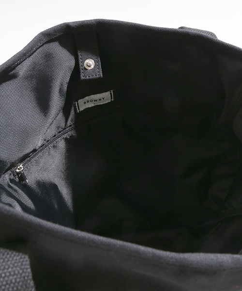 WEGO（ウィゴー）の「WEGO/メッシュポケット2WAYトートバッグ（トートバッグ・メンズ・ブラック/ライトインディゴブルー/オレンジ/ホワイト・FREE）」の7枚目の写真