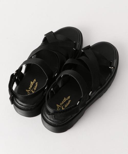 Another Edition（アナザーエディション）の「テープサンダル ◆（サンダル・レディース・オフホワイト/ブラック・MEDIUM/SMALL）」の9枚目の写真