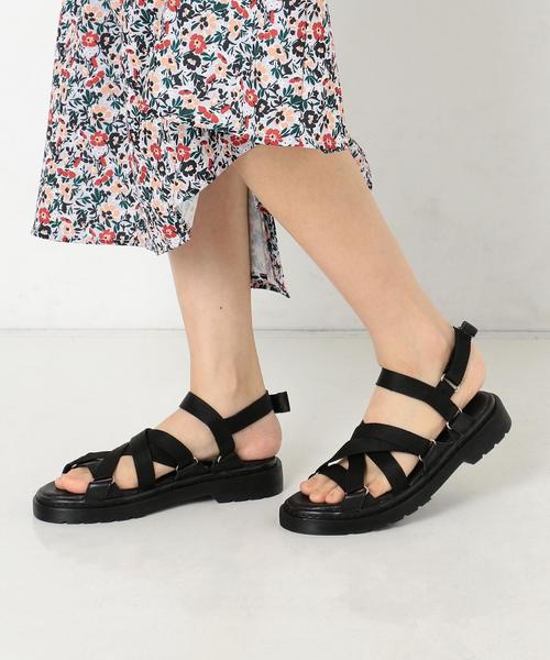 Another Edition（アナザーエディション）の「テープサンダル ◆（サンダル・レディース・オフホワイト/ブラック・MEDIUM/SMALL）」の4枚目の写真