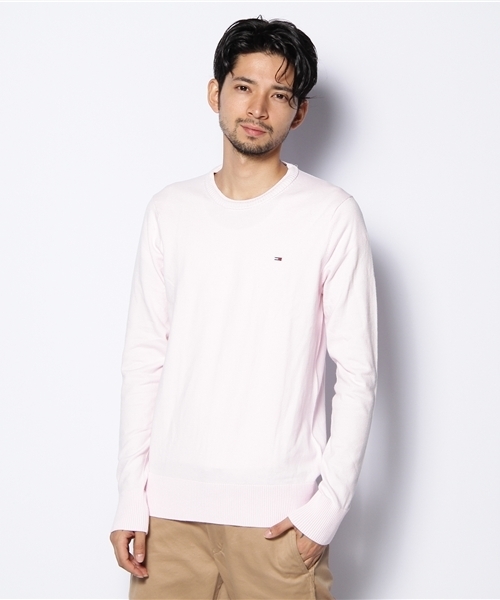 TOMMY HILFIGER(トミーヒルフィガー)の「TAMBER CREW NECK SWEATER (ニット/セーター・メンズ・ホワイト/ブラック/オリーブ/ピンク/レッド・SMALL/MEDIUM/LARGE)」の4枚目の写真