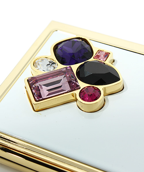 Jewel Changes（ジュエルチェンジズ）の「GLAMNOIR カードホルダー WHT / グラムノアール（名刺入れ・レディース・ホワイト・フリー）」の4枚目の写真