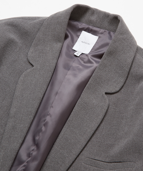 rehacer（レアセル）の「rehacer : Like Cardigan Tailored Jacket（テーラードジャケット・メンズ・ブラック/グレー・SMALL/LARGE/MEDIUM）」の11枚目の写真