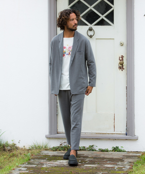 rehacer（レアセル）の「rehacer : Like Cardigan Tailored Jacket（テーラードジャケット・メンズ・ブラック/グレー・SMALL/LARGE/MEDIUM）」の14枚目の写真