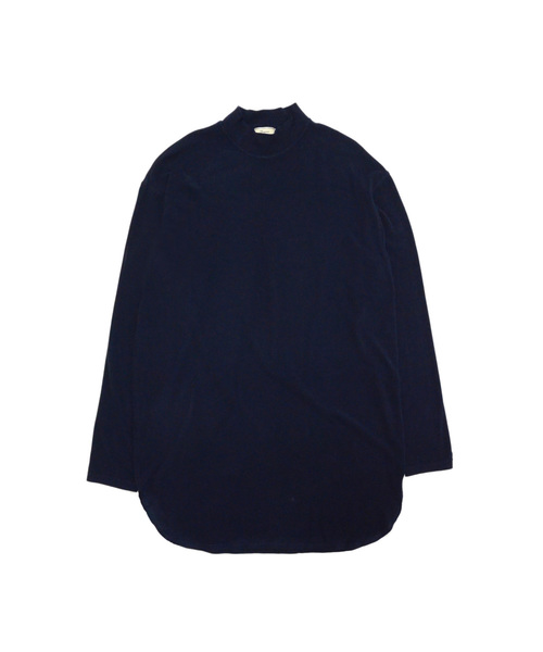 Iroquois(イロコイ)の「ラグウォーム プレミア ハイネックカットソー(Tシャツ/カットソー)」|ネイビー