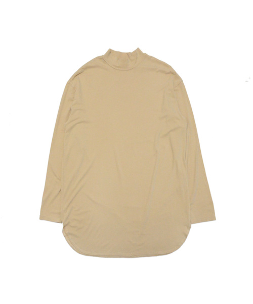 Iroquois(イロコイ)の「ラグウォーム プレミア ハイネックカットソー(Tシャツ/カットソー)」|キャメル