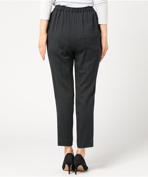 ENFOLD（エンフォルド）の「ソフトツイル ゴムジョッパーズ（その他パンツ・レディース・チャコールグレー・38/36）」の6枚目の写真