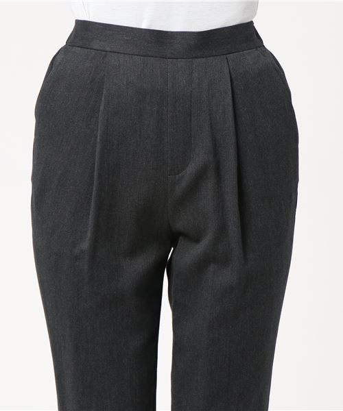 ENFOLD（エンフォルド）の「ソフトツイル ゴムジョッパーズ（その他パンツ・レディース・チャコールグレー・38/36）」の4枚目の写真