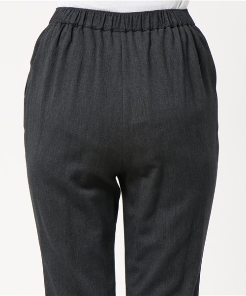 ENFOLD（エンフォルド）の「ソフトツイル ゴムジョッパーズ（その他パンツ・レディース・チャコールグレー・38/36）」の3枚目の写真