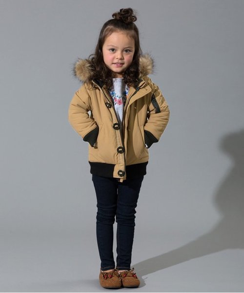 BREEZE（ブリーズ）の「中綿ジャンパー（その他アウター・キッズ・ベージュ/ネイビー/チャコール・100/110/120/130/140/80/90）」の4枚目の写真