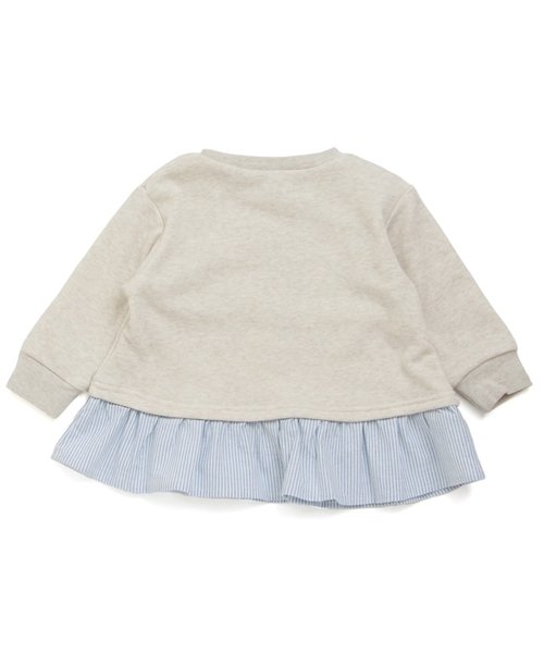 apres les cours（アプレレクール）の「布帛切替リボントレーナー_裏シャギー（スウェット・キッズ・ブラック/アイボリー/レッド・100/110/120/130/140/80/90）」の14枚目の写真