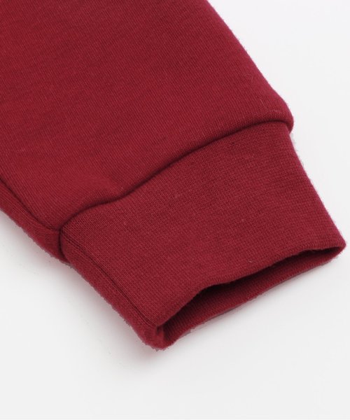 apres les cours（アプレレクール）の「布帛切替リボントレーナー_裏シャギー（スウェット・キッズ・ブラック/アイボリー/レッド・100/110/120/130/140/80/90）」の16枚目の写真