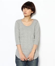 BEAMS BOY | BEAMS BOY / ランダムテレコ Uネック 7分袖(Tシャツ/カットソー)