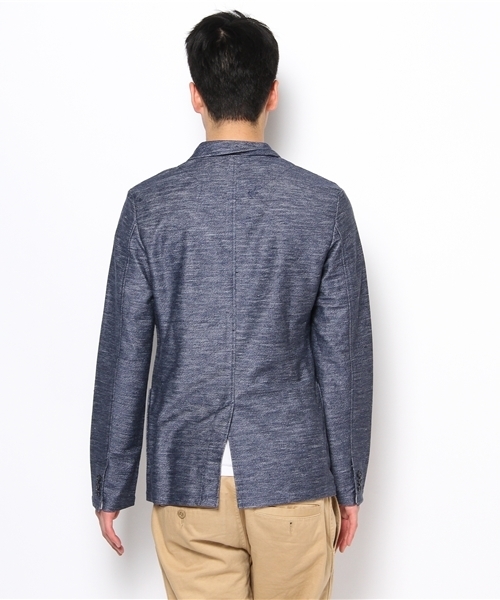 MEN'S BIGI（メンズビギ）の「カルゼ素材/ウォッシャブルジャケット（テーラードジャケット・メンズ・ネイビー・SMALL/MEDIUM/LARGE/LL）」の4枚目の写真