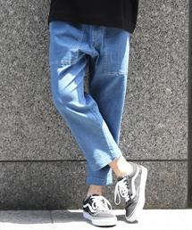 coen | ベイカーデニムワイドアンクルイージーパンツ(デニムパンツ)