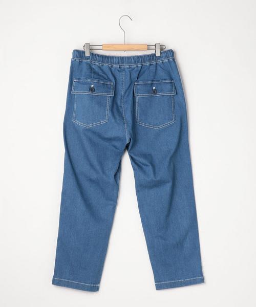 coen（コーエン）の「ベイカーデニムワイドアンクルイージーパンツ（デニムパンツ・メンズ・コバルトブルー・LARGE/MEDIUM/X-LARGE/SMALL）」の6枚目の写真