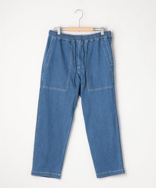coen（コーエン）の「ベイカーデニムワイドアンクルイージーパンツ（デニムパンツ・メンズ・コバルトブルー・LARGE/MEDIUM/X-LARGE/SMALL）」の9枚目の写真