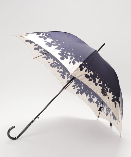 新品　LANVIN　ランバンコレクション 日傘フワクール 花柄　長傘 雨傘】ランバン オン ブルー (LANVIN en Bleu) 花柄 プリント 長