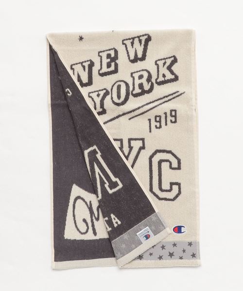 Champion（チャンピオン）の「WEGO/Champion スポーツタオル（スポーツグッズ・レディース・ネイビー/ピンク/アイボリー・FREE）」の2枚目の写真