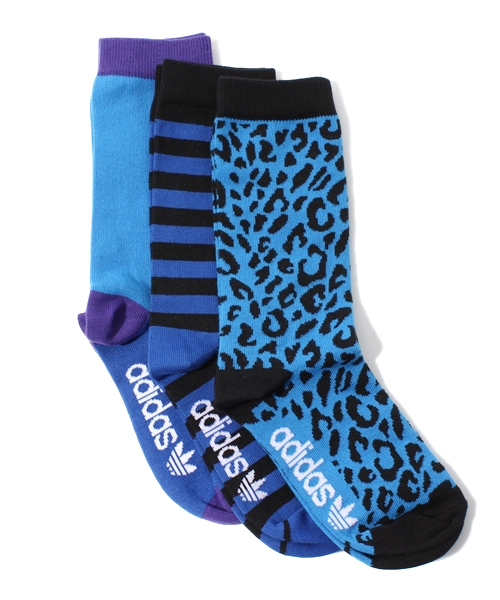 adidas Originals（アディダスオリジナルス）の「アディダス オリジナルス 3足1セット クルーソックス adidas Originals CREW SOCK 3P W（ソックス/靴下・レディース・ブラック/ブルー/グレー・24cm）」の3枚目の写真