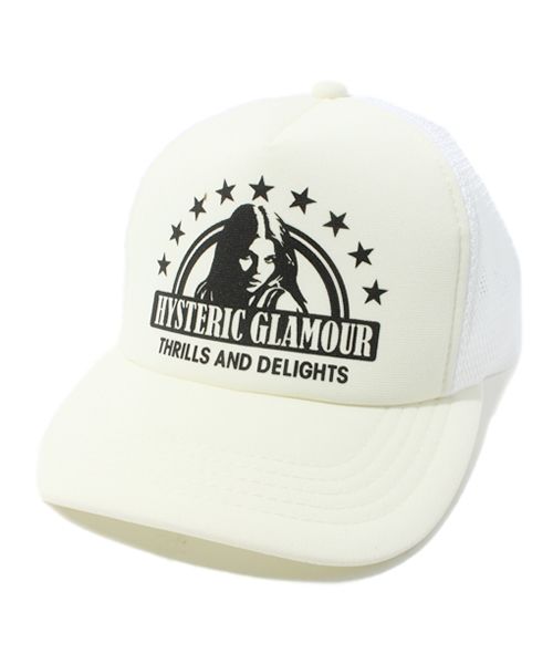 HYSTERIC GLAMOUR（ヒステリックグラマー）の「STAR FRAME WOMAN pt メッシュキャップ（キャップ・メンズ・ホワイト/オレンジ/ブラウン/ブラック・FREE）」の2枚目の写真